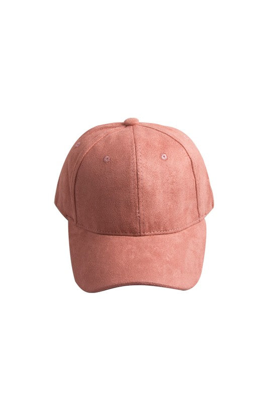 BASIC SUEDE BALL CAP