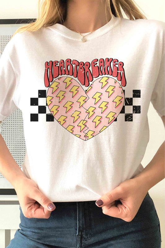 HEARTBREAKER LIGHTNING HEART Graphic Tee