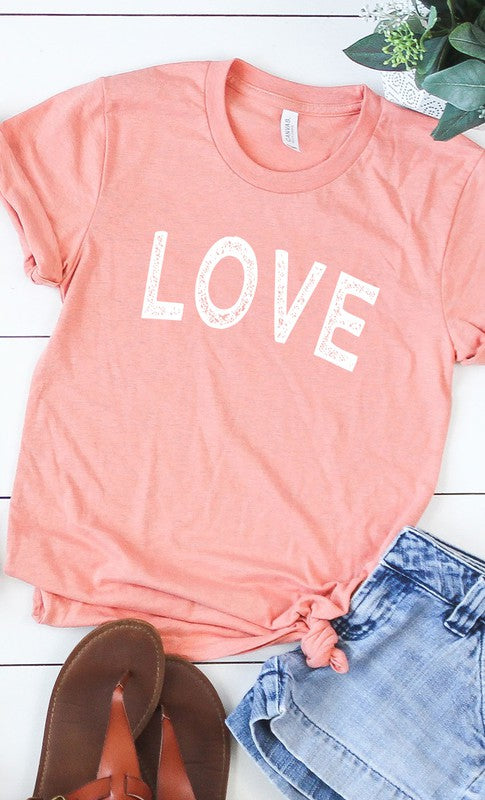 Distressed Love Graphic Tee PLUS