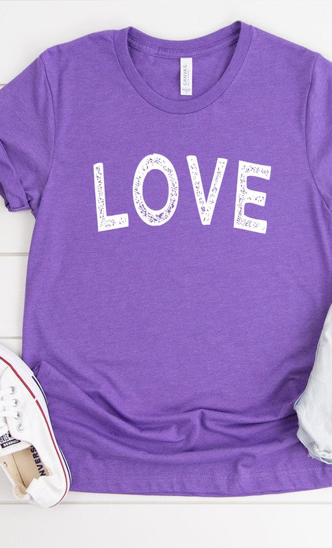 Distressed Love Graphic Tee PLUS