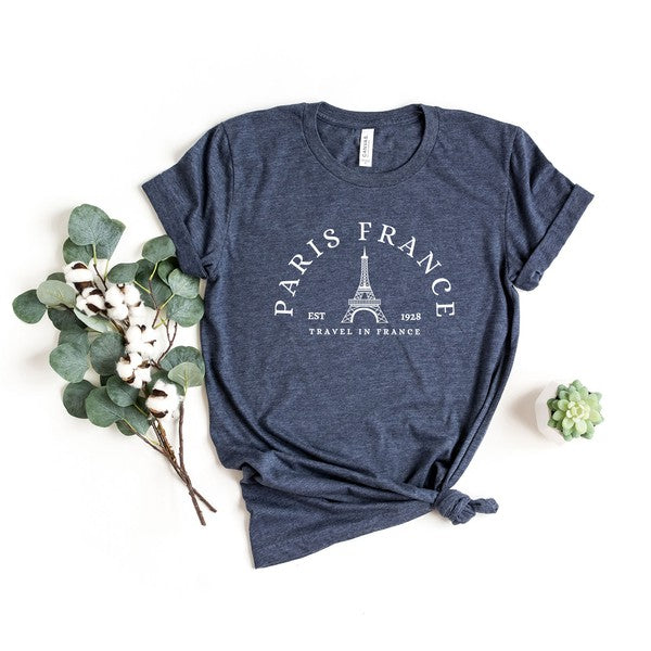 Paris France Short Sleeve Graphic Tee