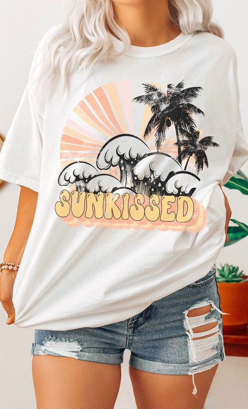 Retro Sunkissed Oversized Graphic Tee