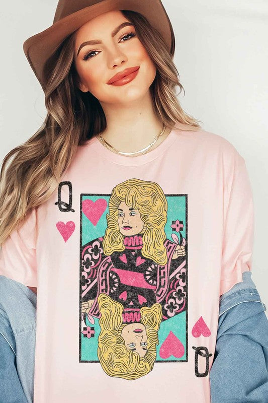 DOLLY QUEEN OF HEARTS GRAPHIC T-SHIRT