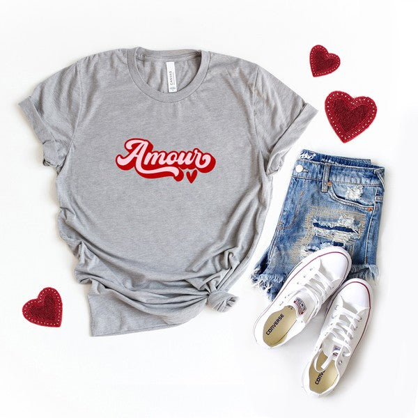 Amour Retro Short Sleeve Graphic Tee