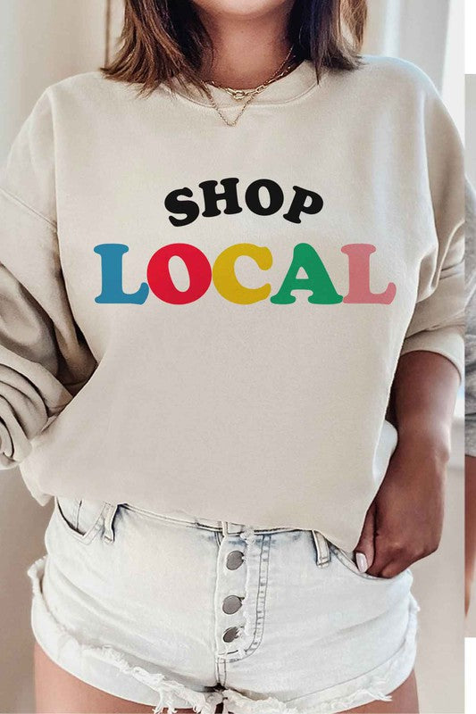 SHOP LOCAL SWEATSHIRT PLUS SIZE