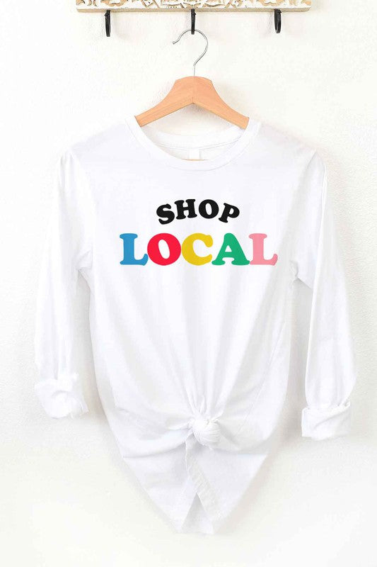 SHOP LOCAL LONG SLEEVE TEE