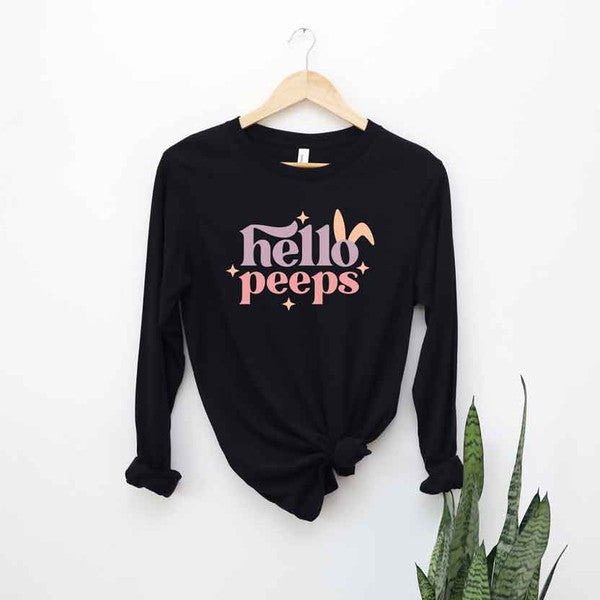 Hello Ears Long Sleeve Graphic Tee