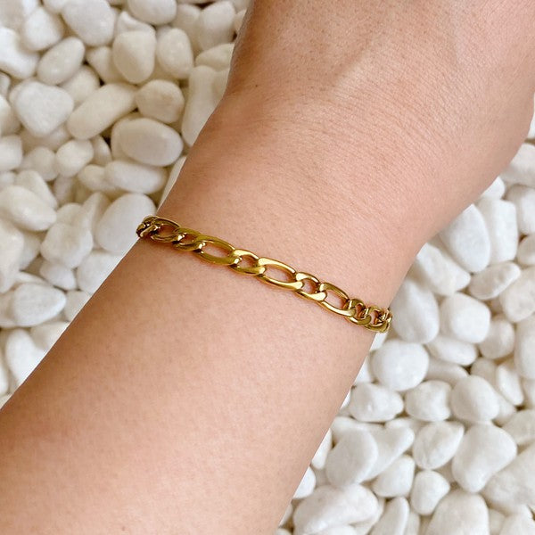 Refined Cuban Chain Bracelet