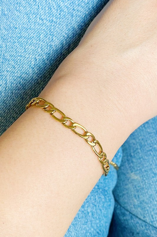 Refined Cuban Chain Bracelet