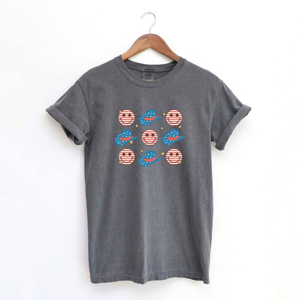 Cowgirl Smiley Garment Dyed Tee