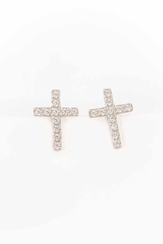 Cross Stud Earrings