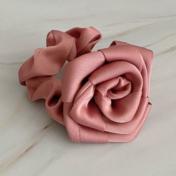 Art Of Work Satin Rose Scrunchie