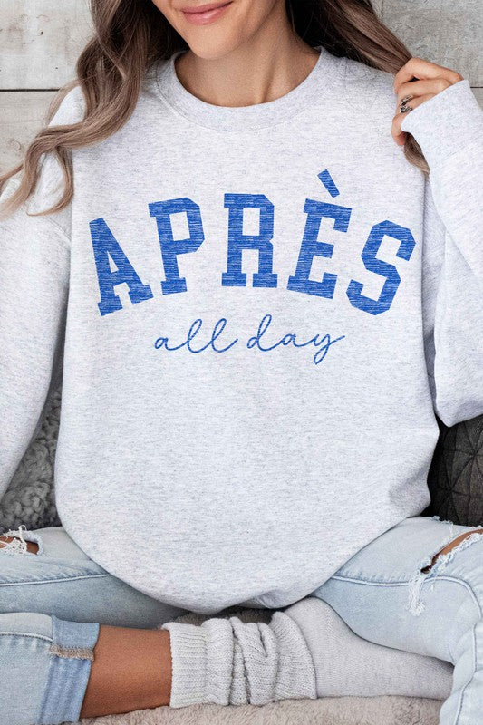 APRES SKI ALL DAY OVERSIZED SWEATSHIRT