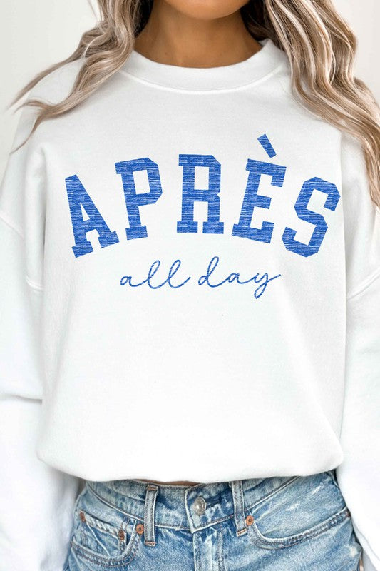 APRES SKI ALL DAY OVERSIZED SWEATSHIRT