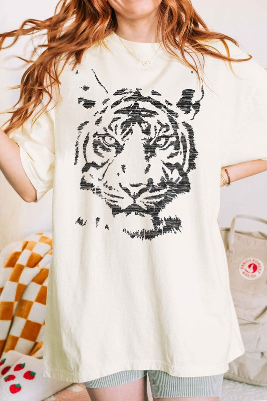 TIGER OVERSIZED GRAPHIC TEE