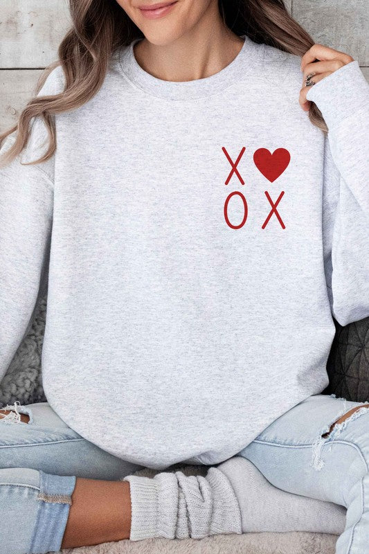 XOXO VALENTINES POCKET OVERSIZED SWEATSHIRT