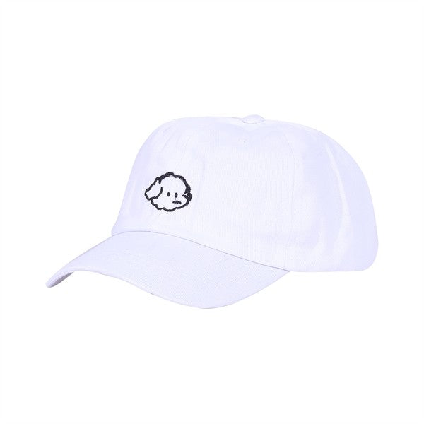 EMBROIDERED DOG BASEBCALL CAP