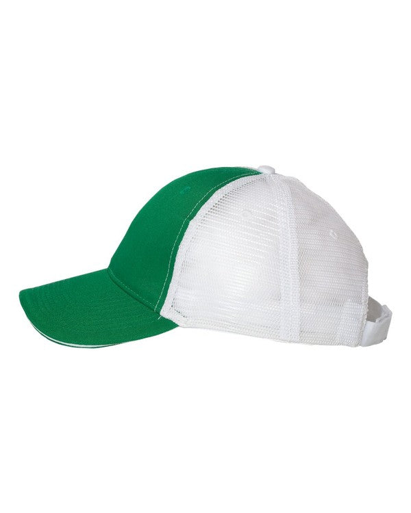 Smiley Shamrock Embroidered Trucker hat