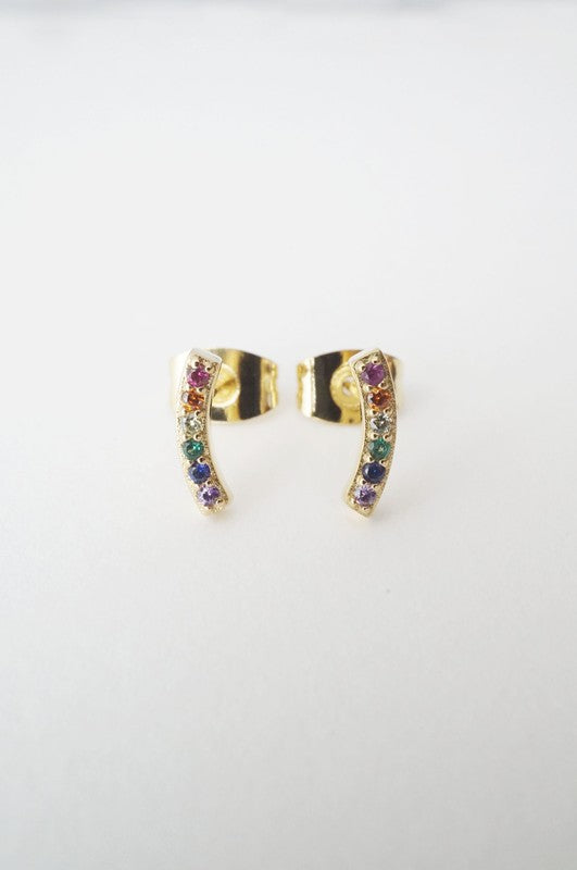 Rainbow Crystal Earrings