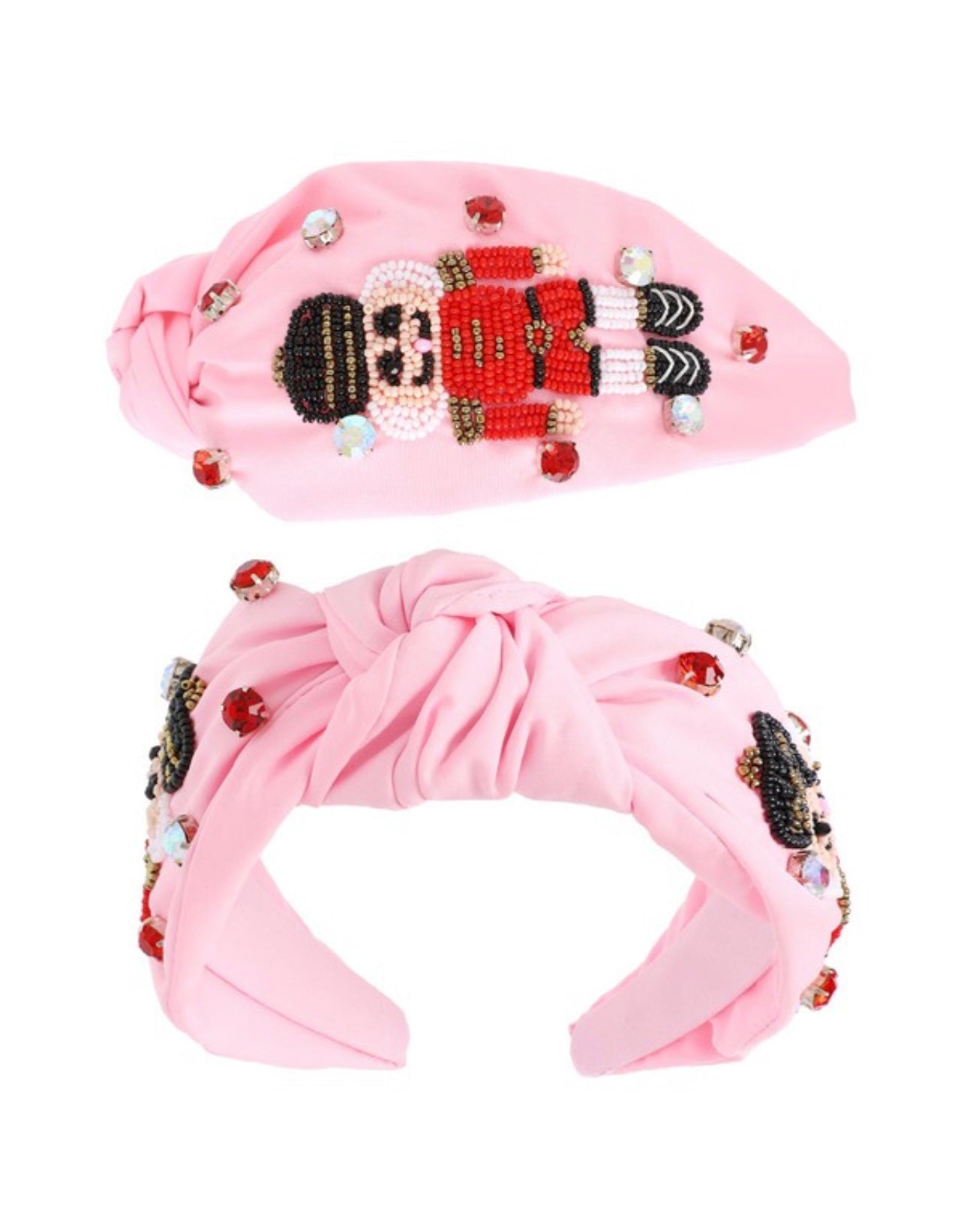 Nutcracker Knotted Beaded Headband