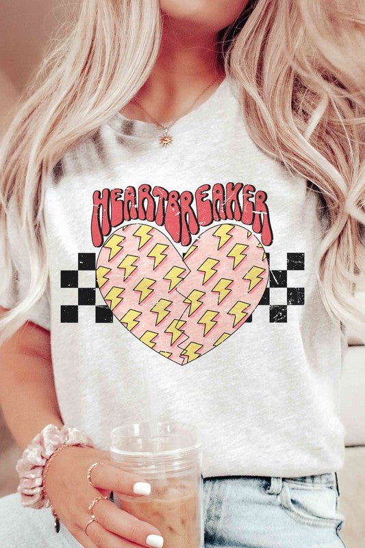 HEARTBREAKER LIGHTNING HEART Graphic Tee